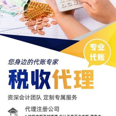 財(cái)務(wù)代賬代理記賬宣傳簡(jiǎn)約商務(wù)易拉寶